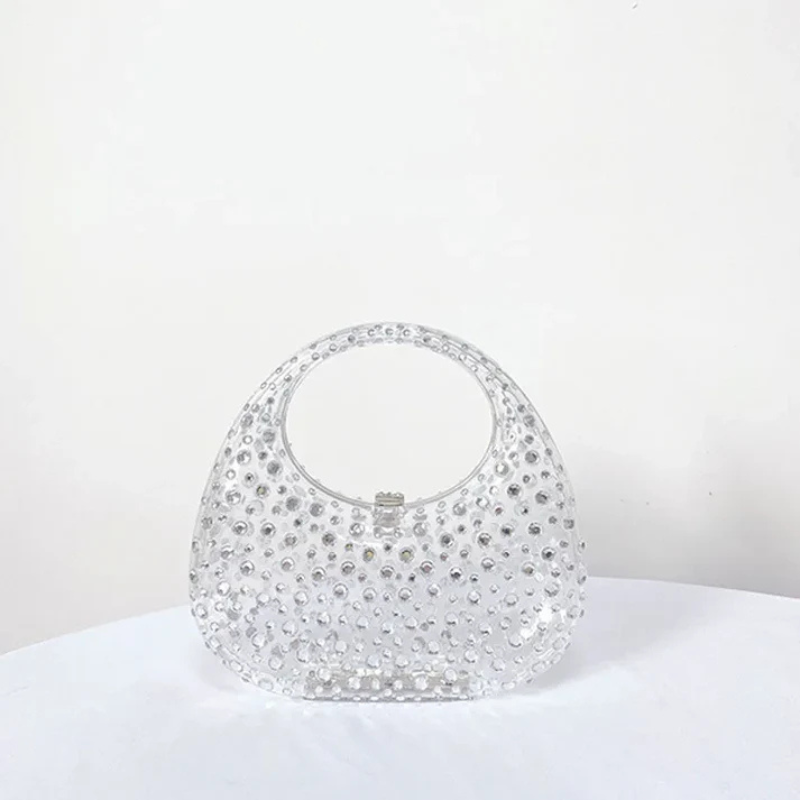 Bolsa de Mão Acrílico Cristais Diamondy