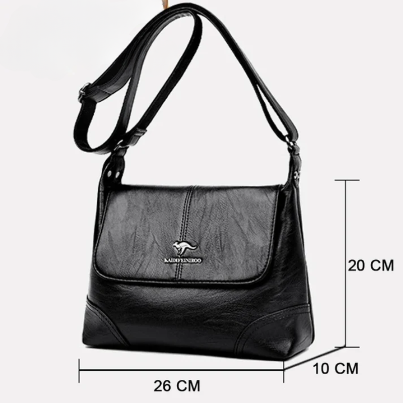 Bolsa de Ombro Feminina Eleganza  - Couro Premium