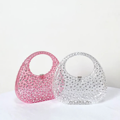 Bolsa de Mão Acrílico Cristais Diamondy