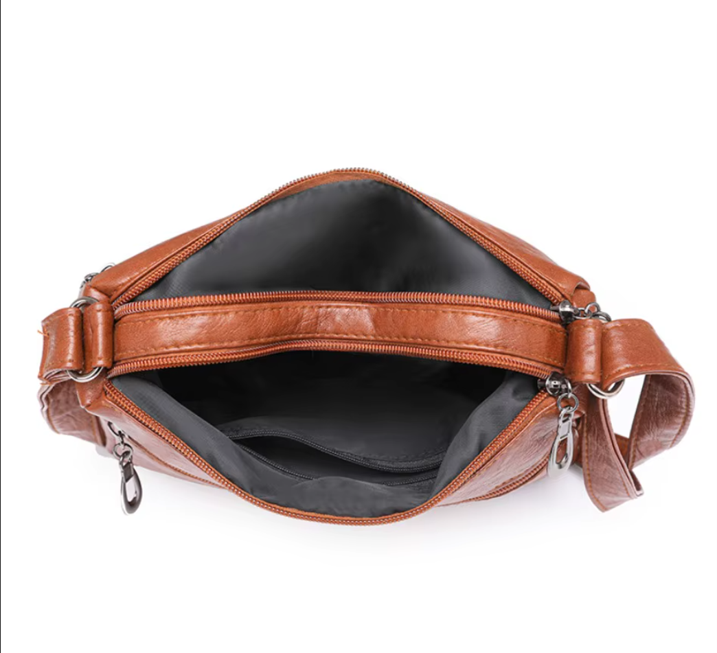 Bolsa de Couro de Alta Qualidade - Crossbody e Ombro