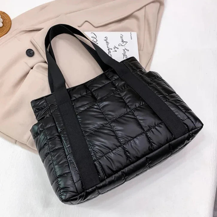 Bolsa Mia Puffer Tote Grande de Ombro