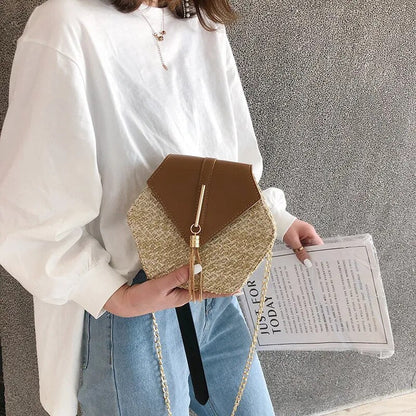 Bolsa feminina de couro - Ivory