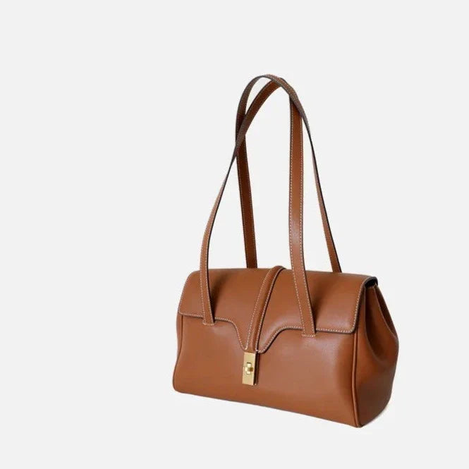 Bolsa Tote Couro Legítimo Lila