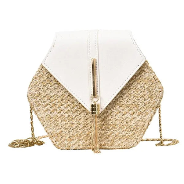 Bolsa feminina de couro - Ivory