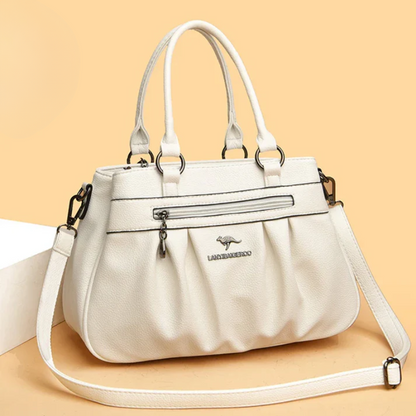 Bolsa Luxo Feminino de Couro Branco