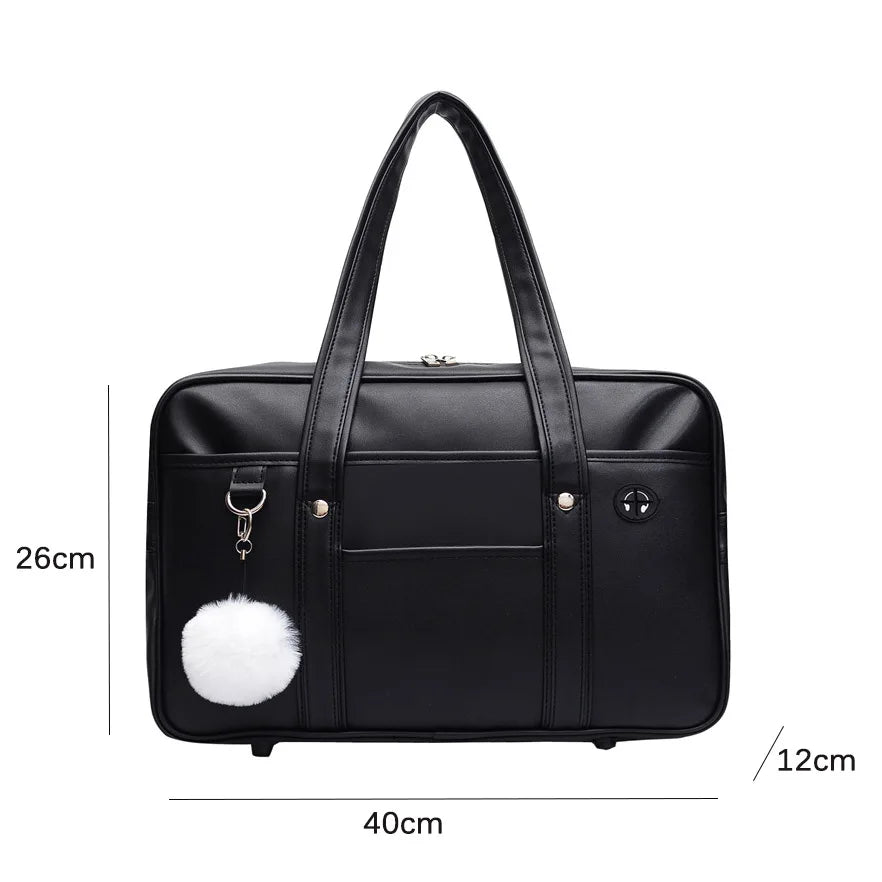 Bolsa Japan Estilo Casual de Couro