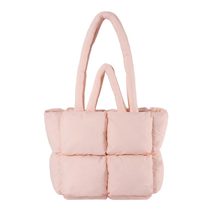 Bolsa Maelis Puffer Tote Quilted Almofadada