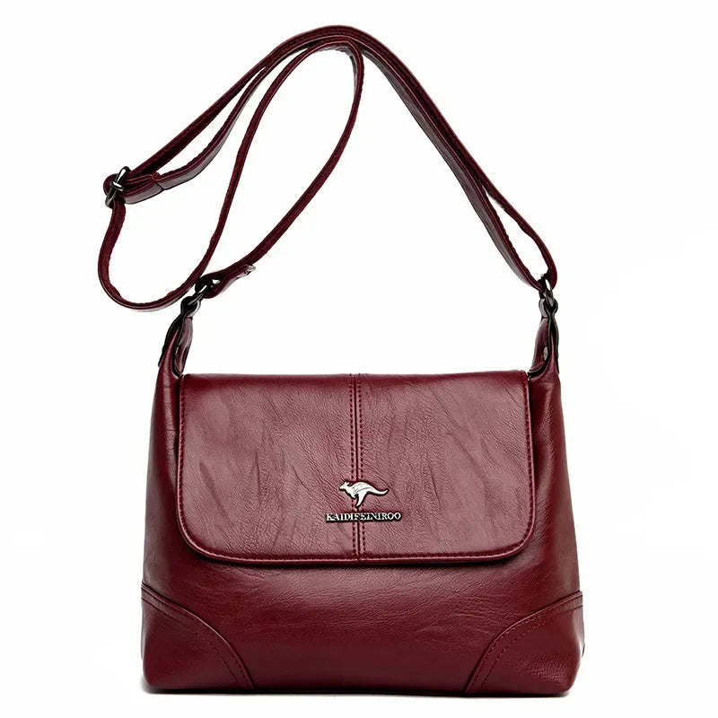 Bolsa de Ombro Feminina Eleganza  - Couro Premium