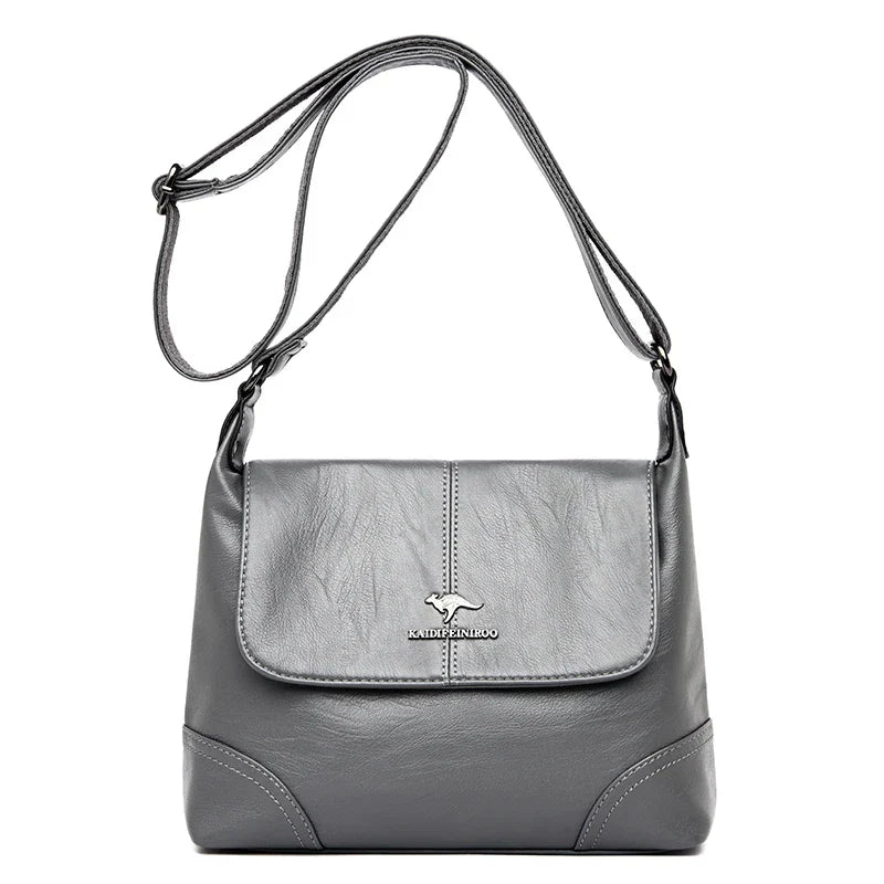 Bolsa de Ombro Feminina Eleganza  - Couro Premium