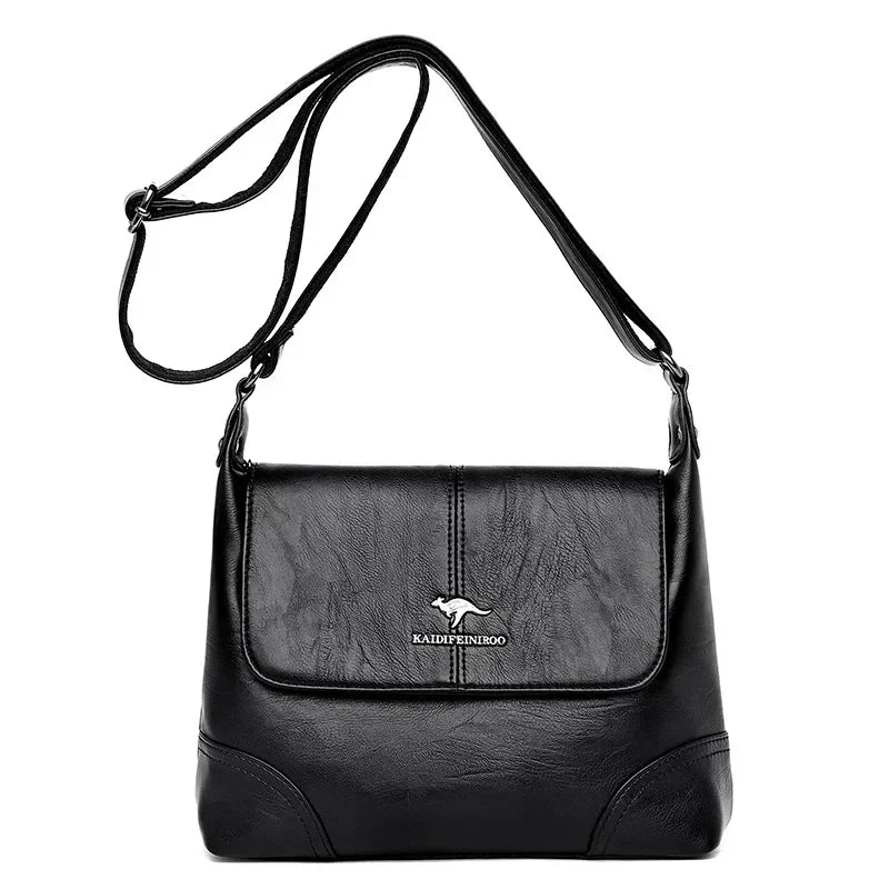 Bolsa de Ombro Feminina Eleganza  - Couro Premium