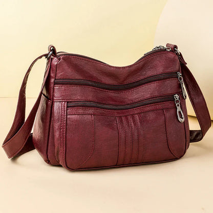 Bolsa de Couro de Alta Qualidade - Crossbody e Ombro