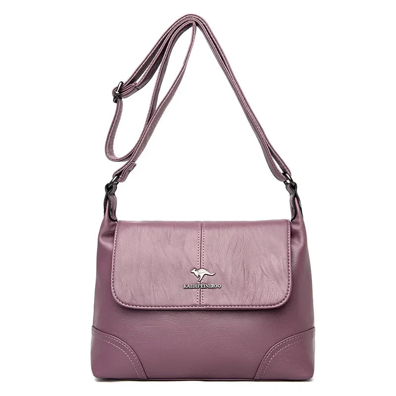 Bolsa de Ombro Feminina Eleganza  - Couro Premium