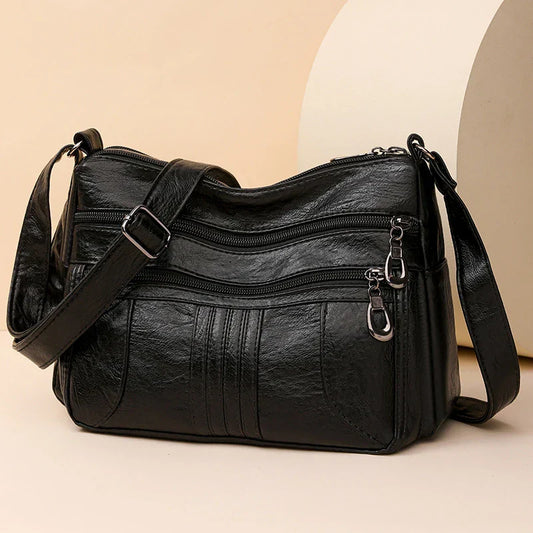 Bolsa de Couro de Alta Qualidade - Crossbody e Ombro