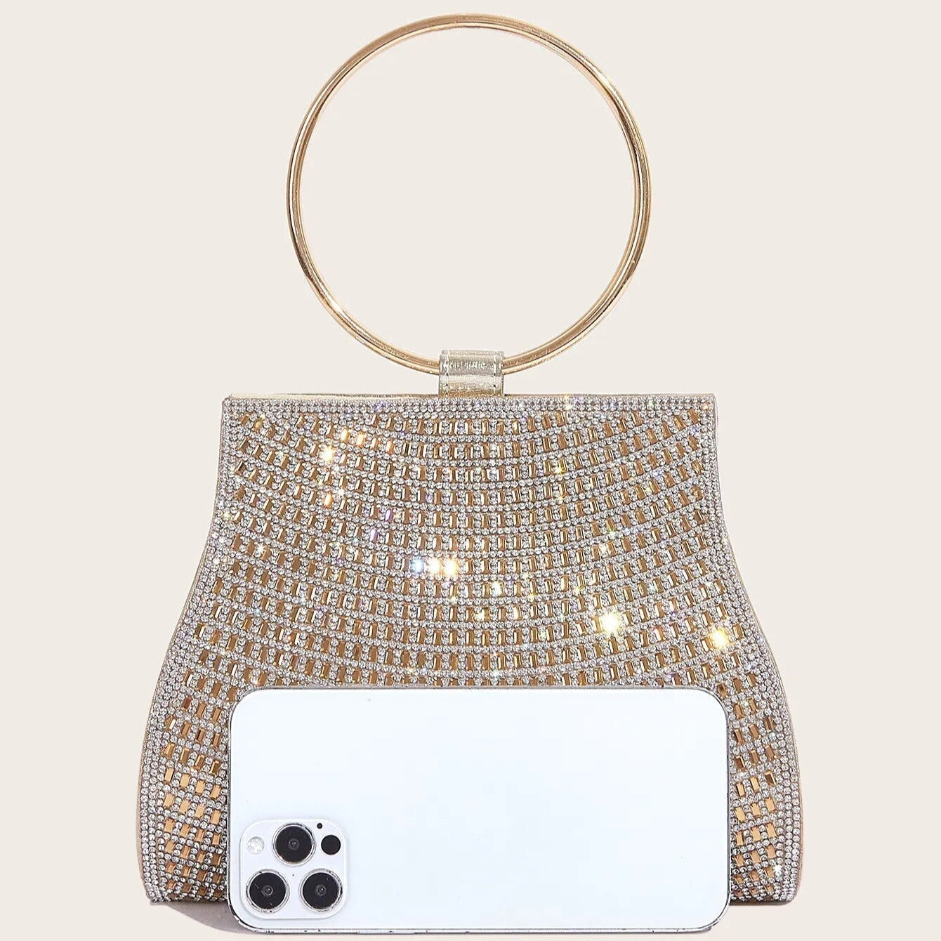 Bolsa Acrílico Feminina - Strass Diamante