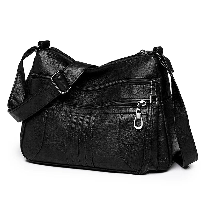 Bolsa de Couro de Alta Qualidade - Crossbody e Ombro