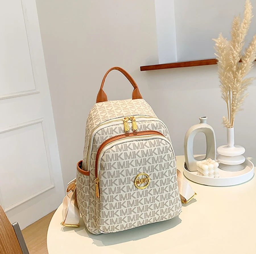 Mochila Feminina de Luxo com Estampa Elegante