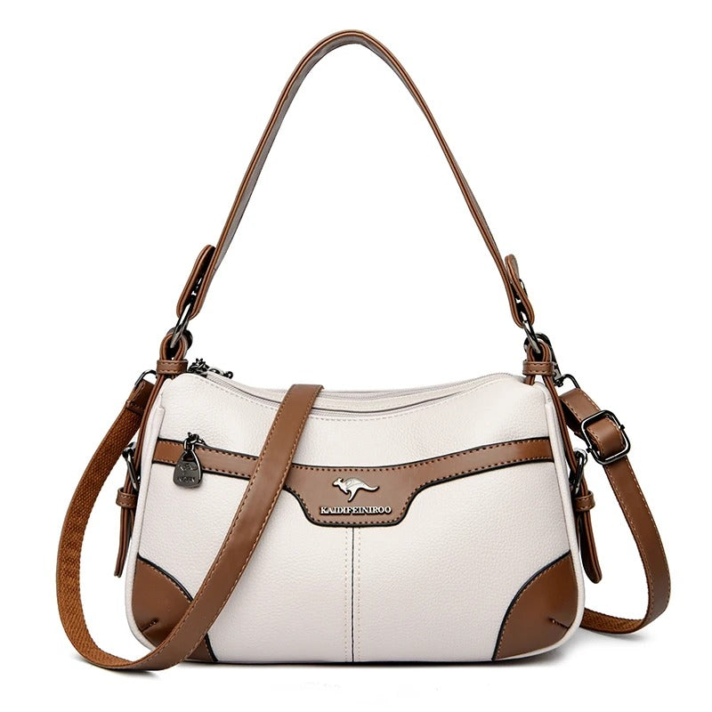 Bolsa Feminina Luxo Couro Macio Crossbody