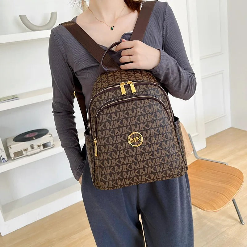 Mochila Feminina de Luxo com Estampa Elegante