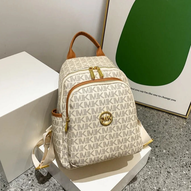 Mochila Feminina de Luxo com Estampa Elegante